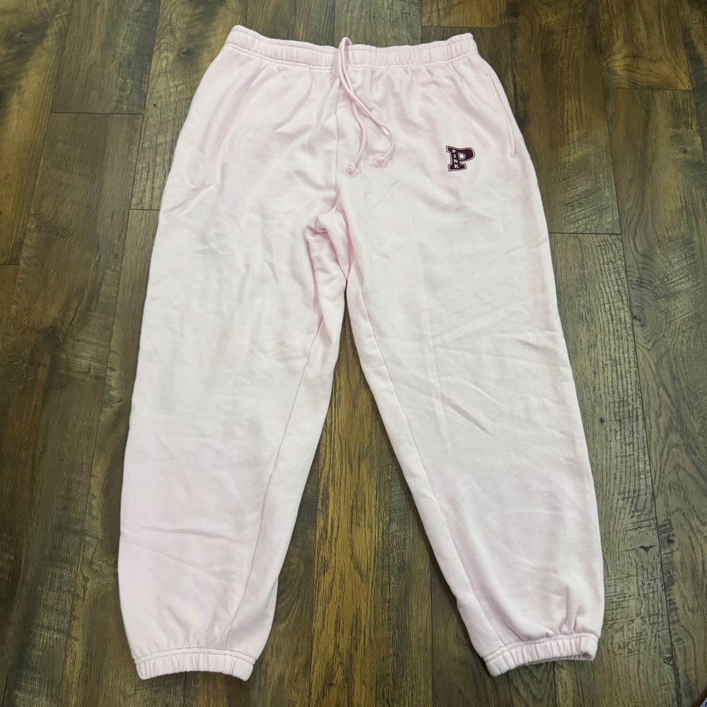 Victorias Secret PINK Sweatpants Light Pink‎ Logo Joggers XL NWT